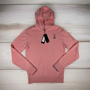 Greyson Koko Sweater Hoodie Mens Small Mimosa Pink Cashmere Wool Golf Club New